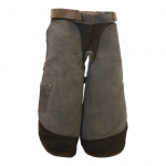 Tablier en tissu et cuir