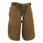 Tablier en tissu et cuir