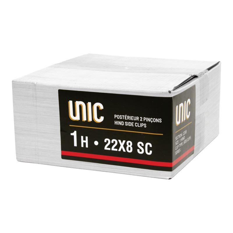 Fer acier Unic Section 8 mm Postérieur 2 pinçons