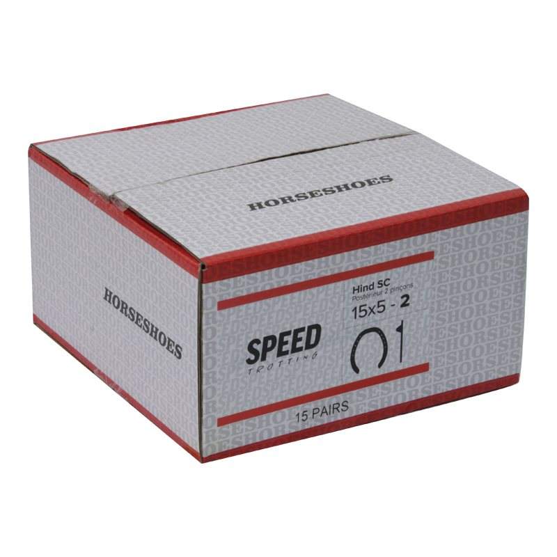 Fer acier speed Trotting postérieur 2 pinçons